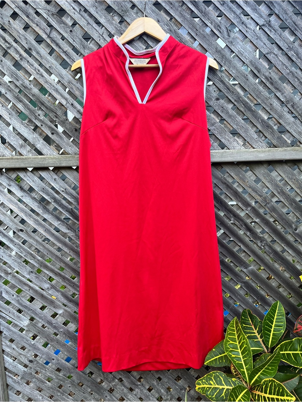 Vintage (60s/70s) Red Sears Tennis Dress size 16